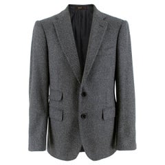 Cifonelli Grey Herringbone Wool Jacket - Us size 42