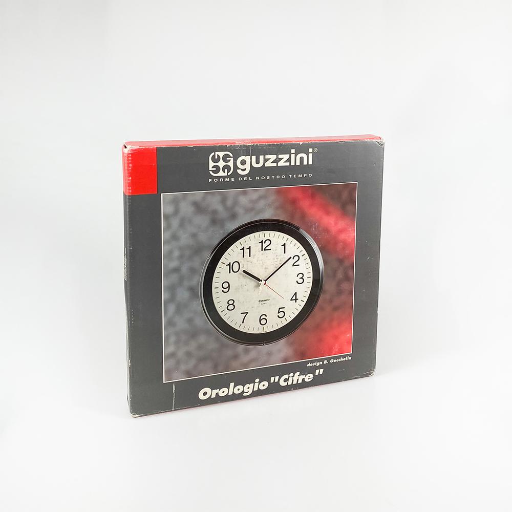 Cifre Wall Clock Designed by Bruno Gecchelin Guzzini, 1990's 2