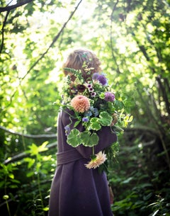 Dahlias, Foxgloves, and Sweet Peas