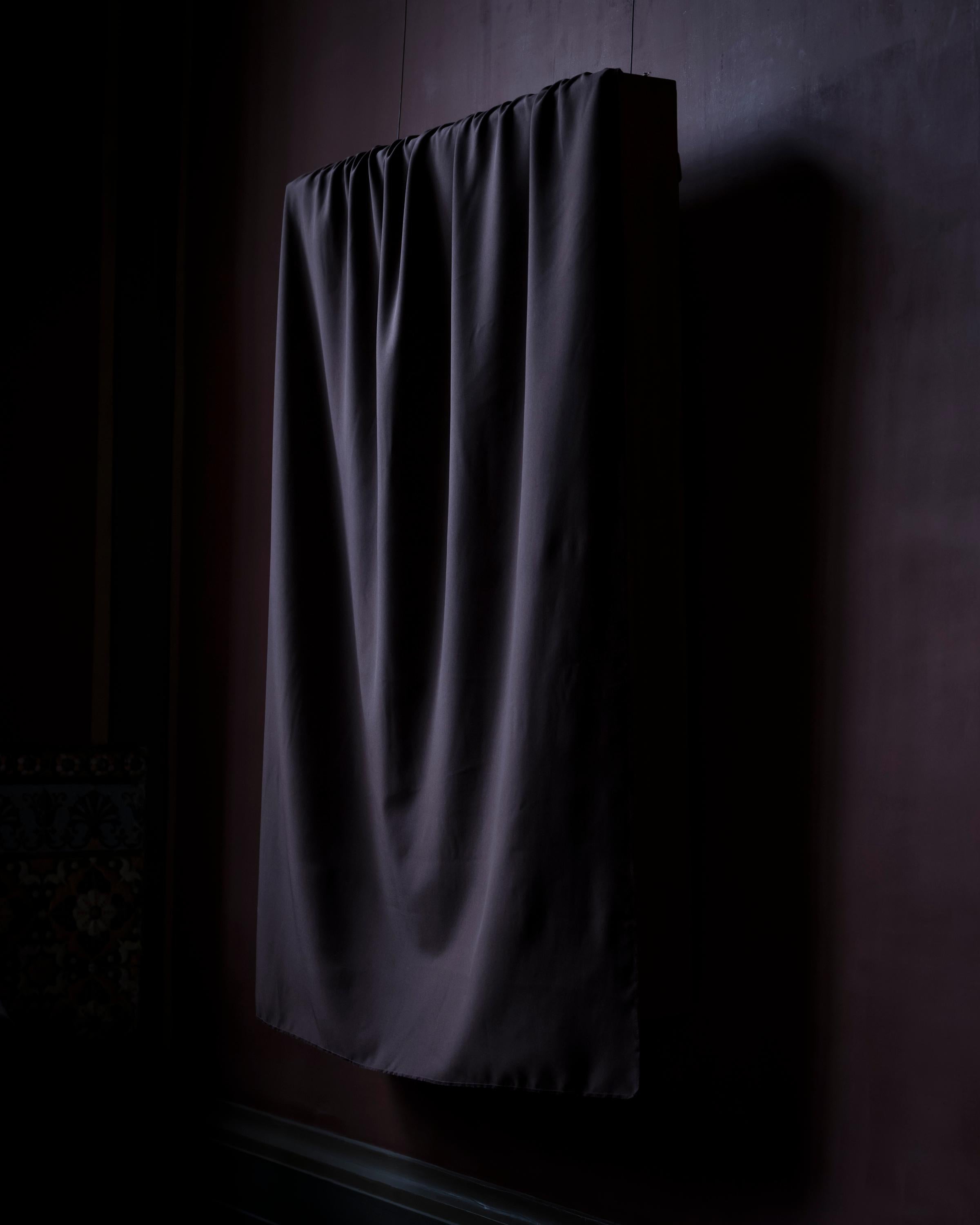 Cig Harvey Still-Life Photograph - Draped Curtain at the Museum