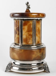 Cigar and Music Box, Early 20th Century, Napoleon III Style.