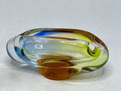 Cendrier à cigares en verre d'art de Hana Machovska Romana pour Sklo, République tchèque