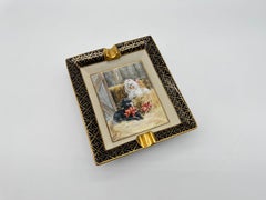 Cigar Ashtray with Two Dogs by Hermès in Porcelain