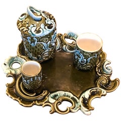 Cigar Barbotine Art Nouveau Set by Jean Bernard De Bruyn, 1900s