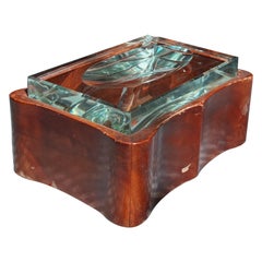 Cigar Box and Ashtray by Fontana Arte, Italy, 1950