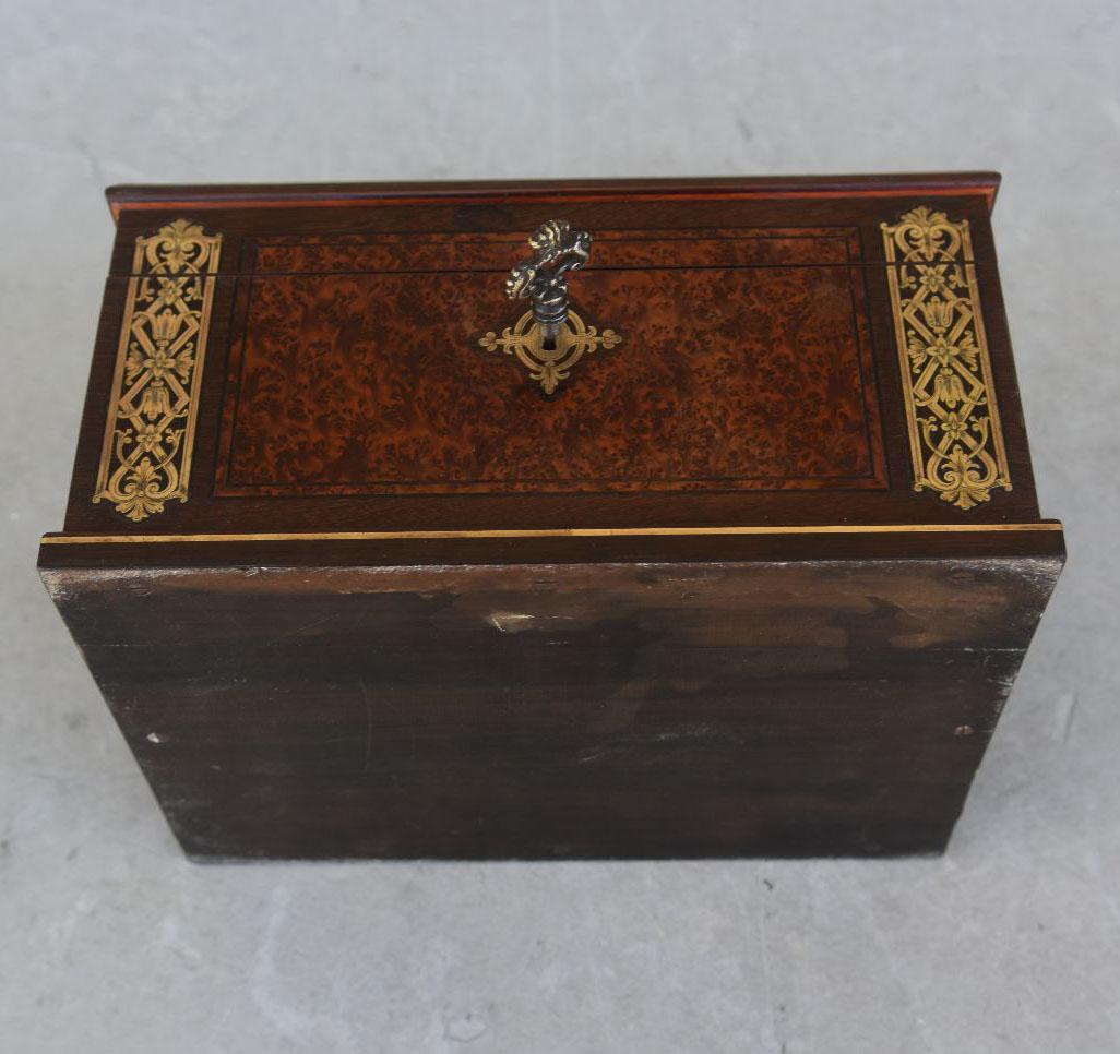 Cigar Box Gilded Bronze Tahan Napoleon III Boulle Marquetry 3