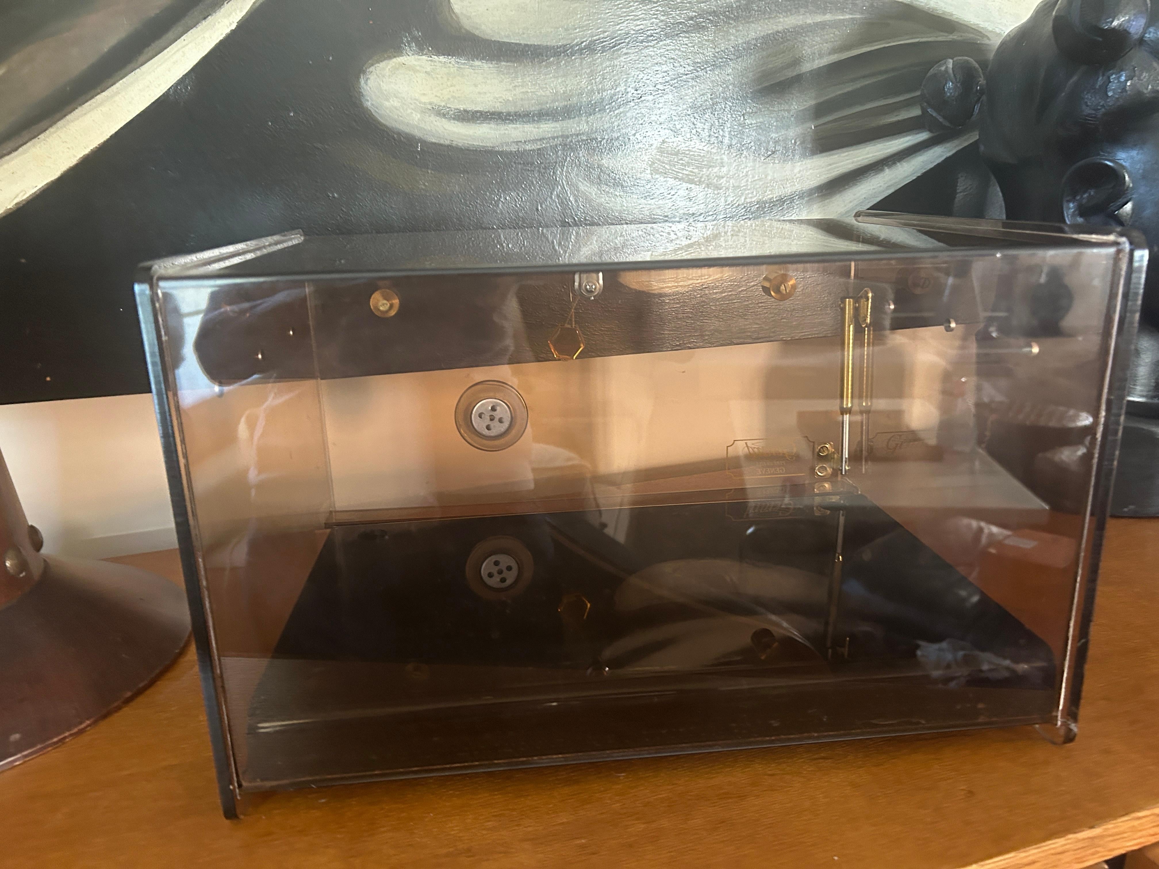 Cigar Box Humidor Plexi Maison Gérard and Son l, 1980 For Sale 3
