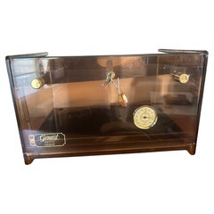 Vintage Cigar Box Humidor Plexi Maison Gérard and Son l, 1980
