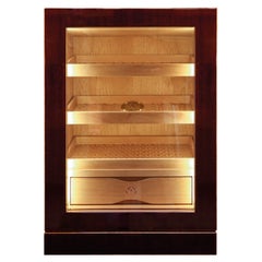 Armoire à cigares en Oak Oak rouge brillant
