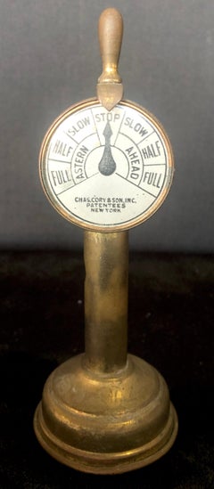 Cigar Cutter Brass Ship Engine Order Telegraph Tobacco Accessory
