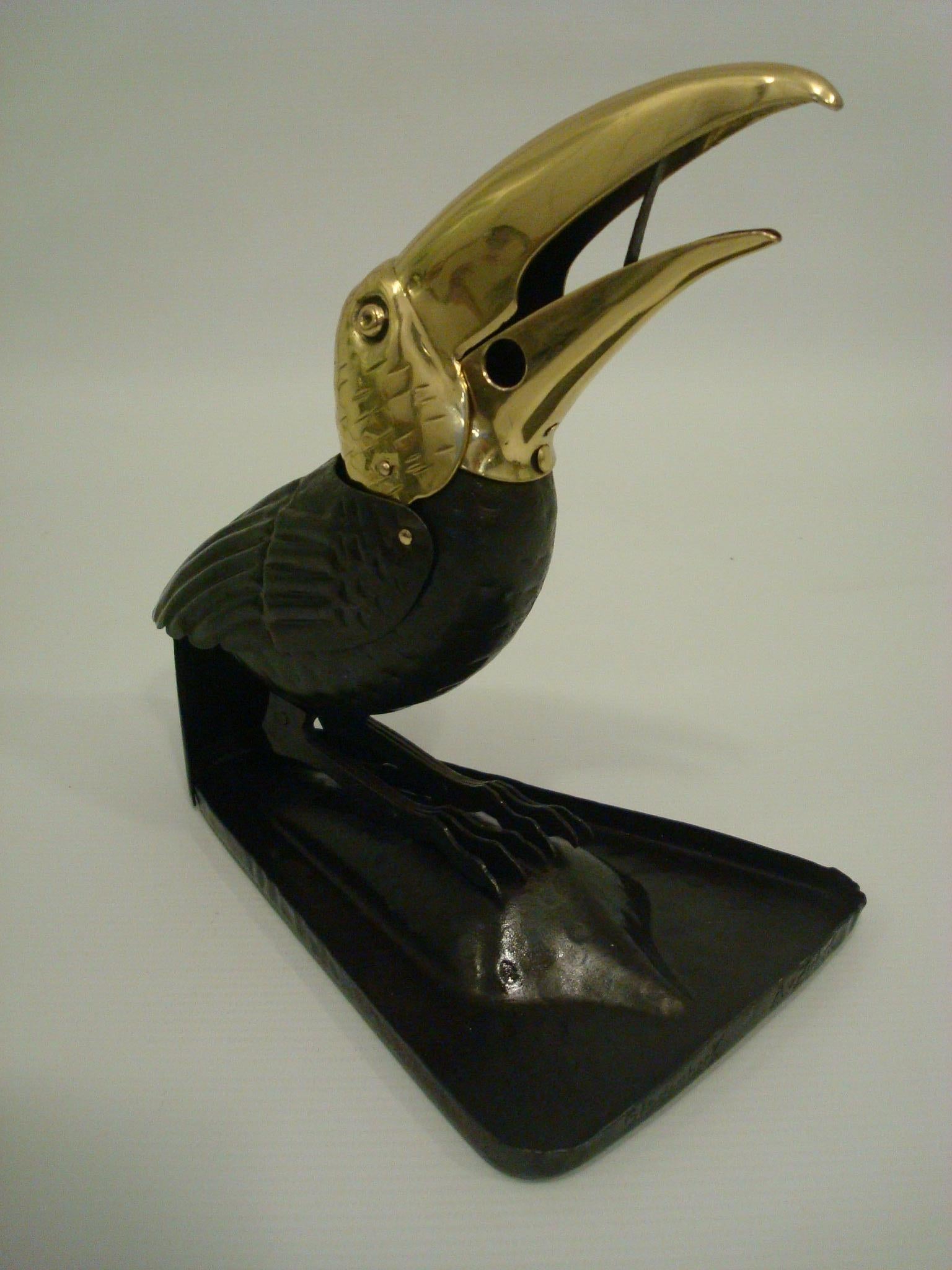 Cigar Cutter in a Shape of a Toucan, circa 1900-1910 4