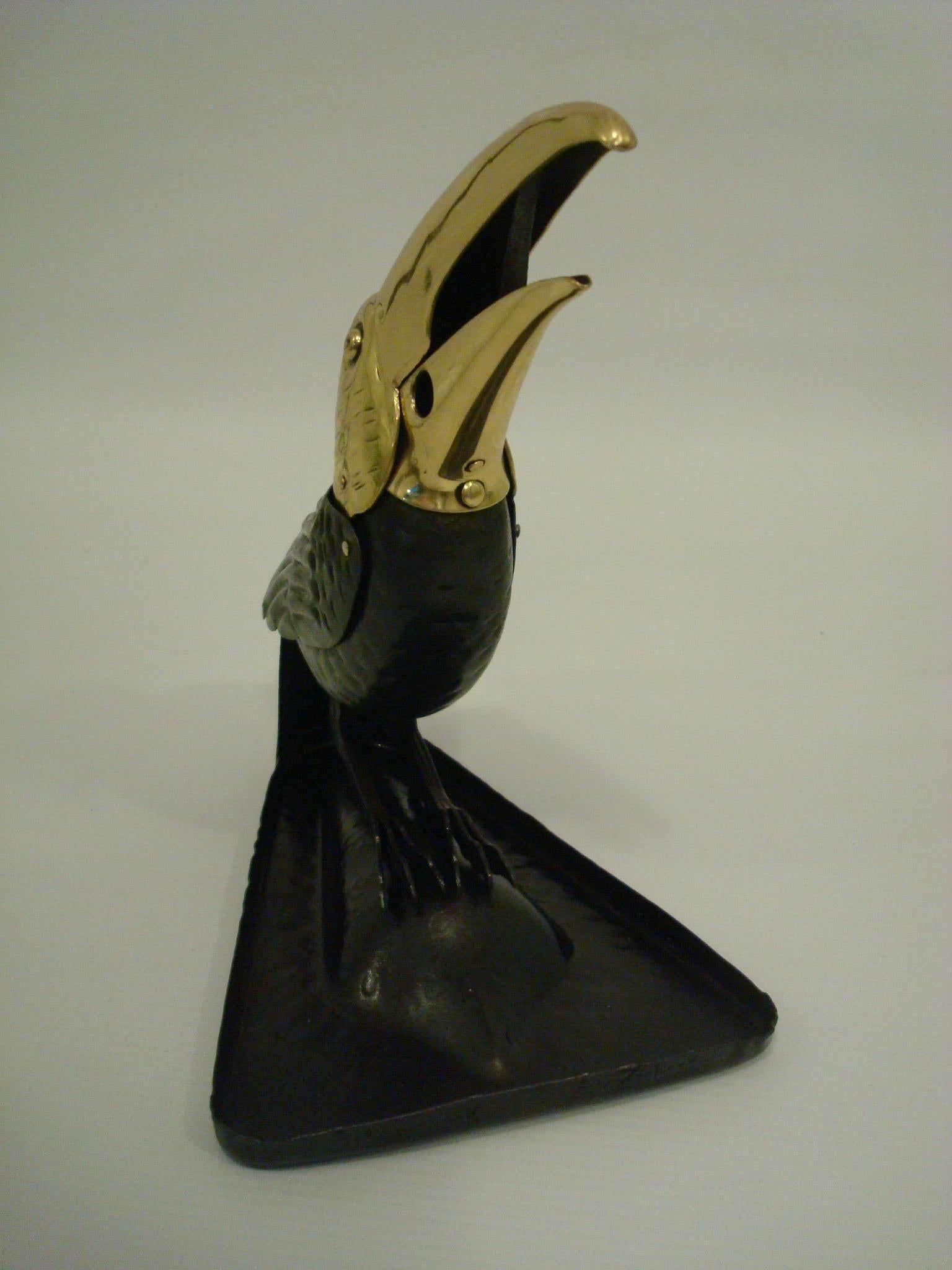 German Cigar Cutter in a Shape of a Toucan, circa 1900-1910