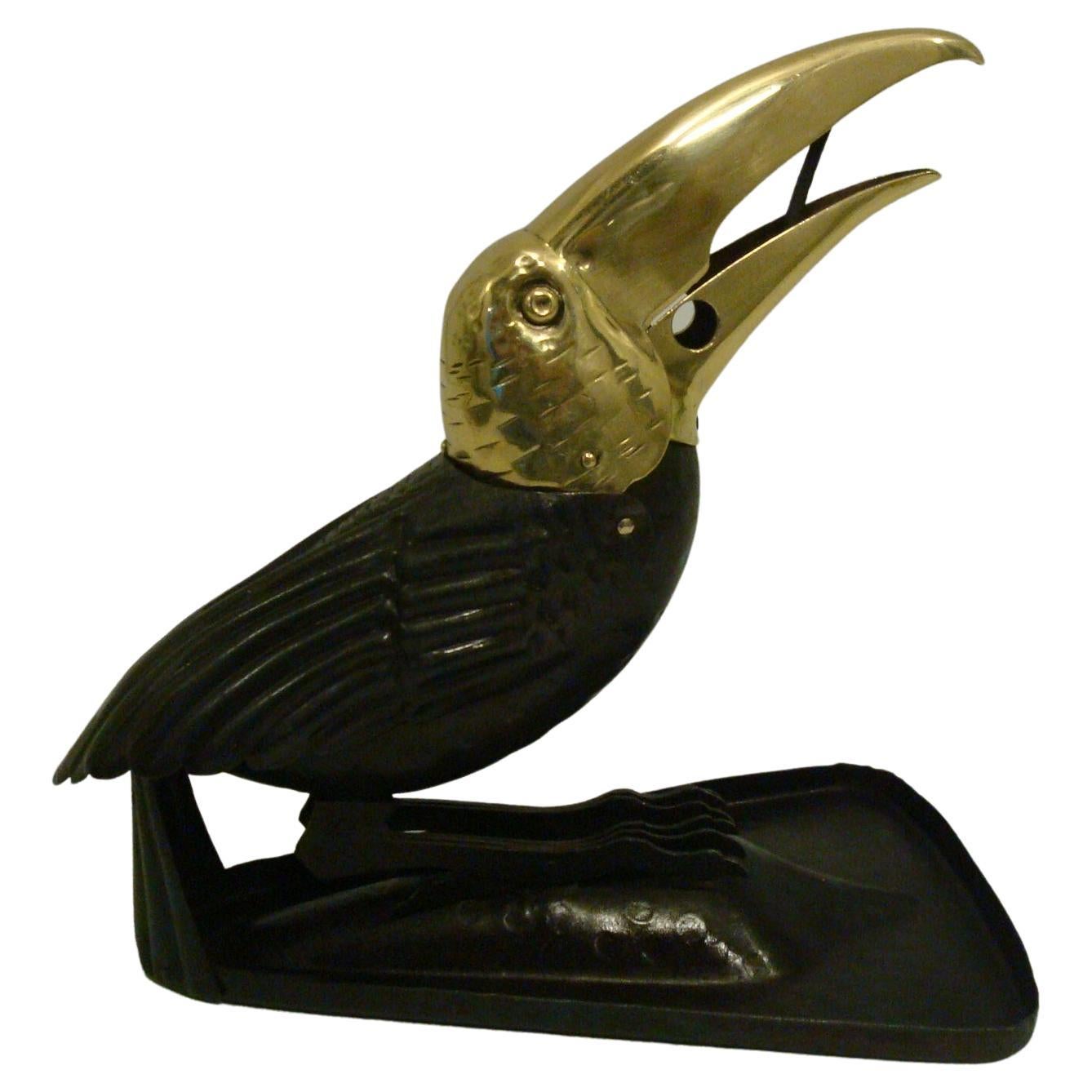 Cigar Cutter in a Shape of a Toucan, circa 1900-1910