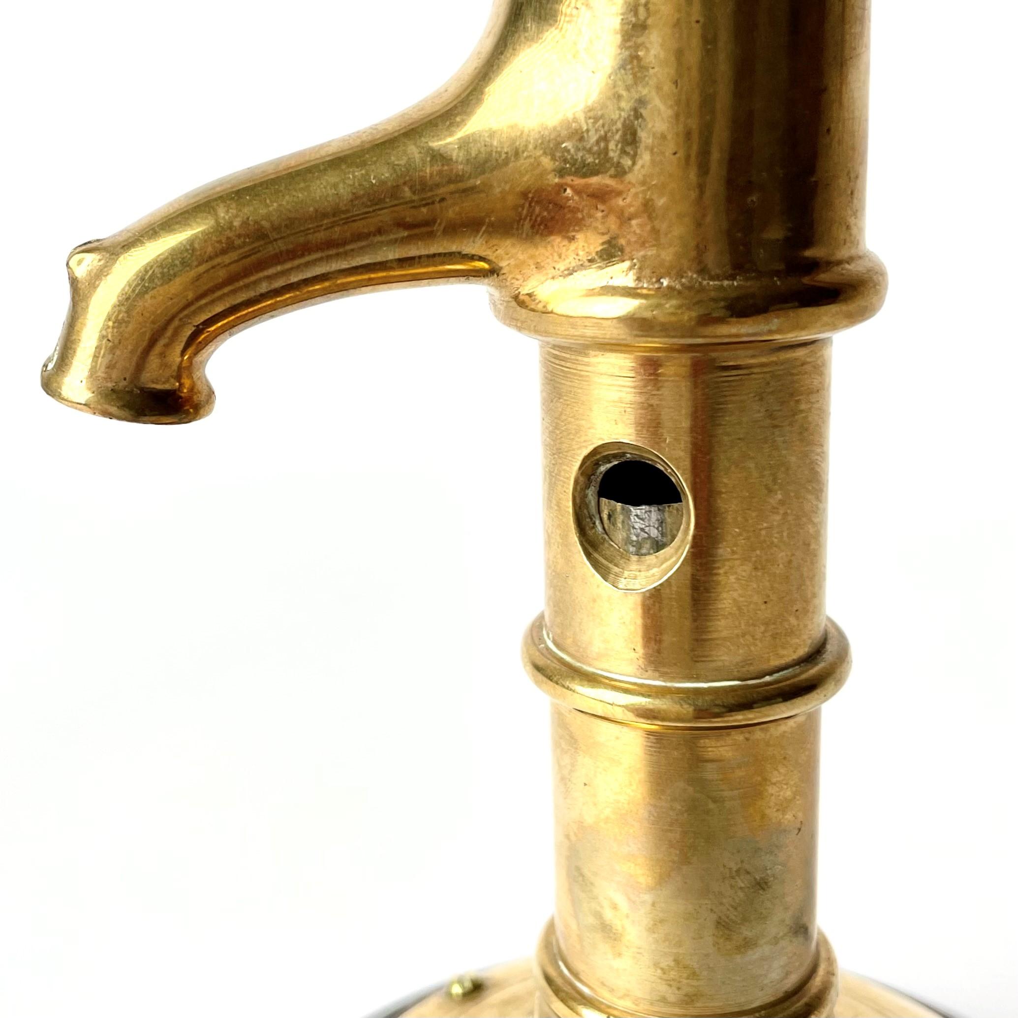 Cigar Cutter in the Shape of a Pitcher Pump, Brass, Early 20th Century In Good Condition In Knivsta, SE
