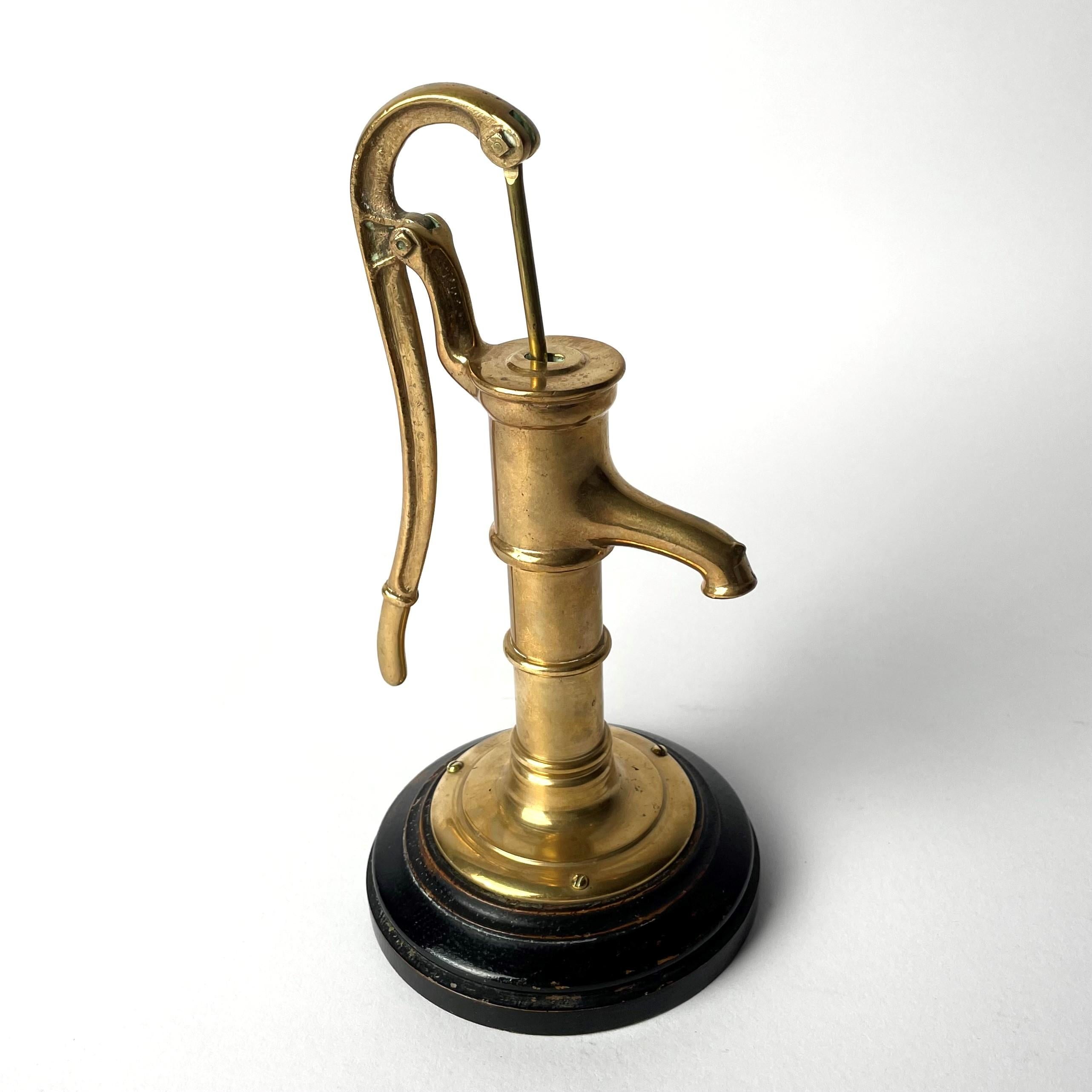 Cigar Cutter in the Shape of a Pitcher Pump, Brass, Early 20th Century 1