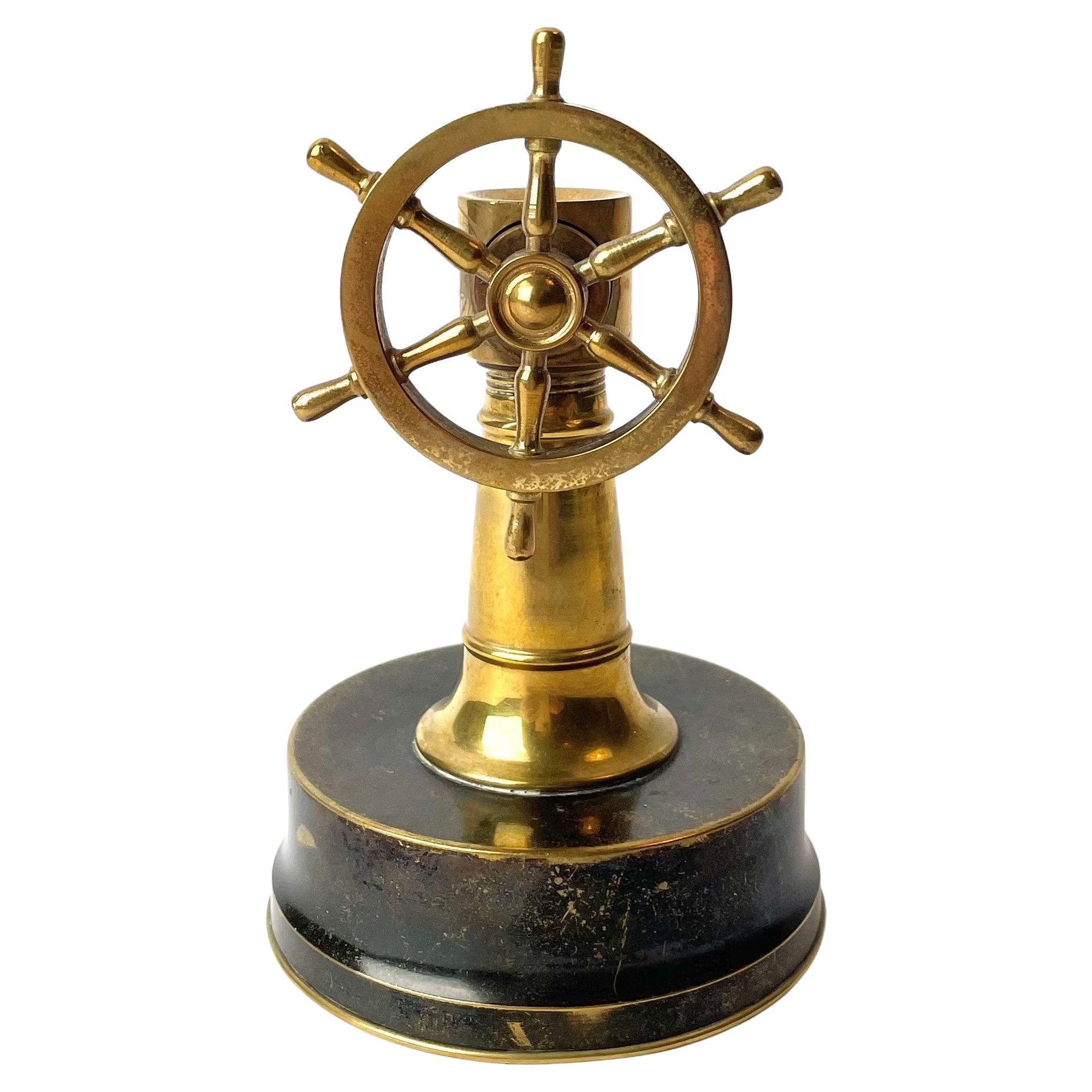 Cigar Cutter in the Shape of a Ships Wheel, Early 20th Century For Sale