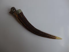 Cigar cutter made of Deer Antlers Pfeilring from Solingen