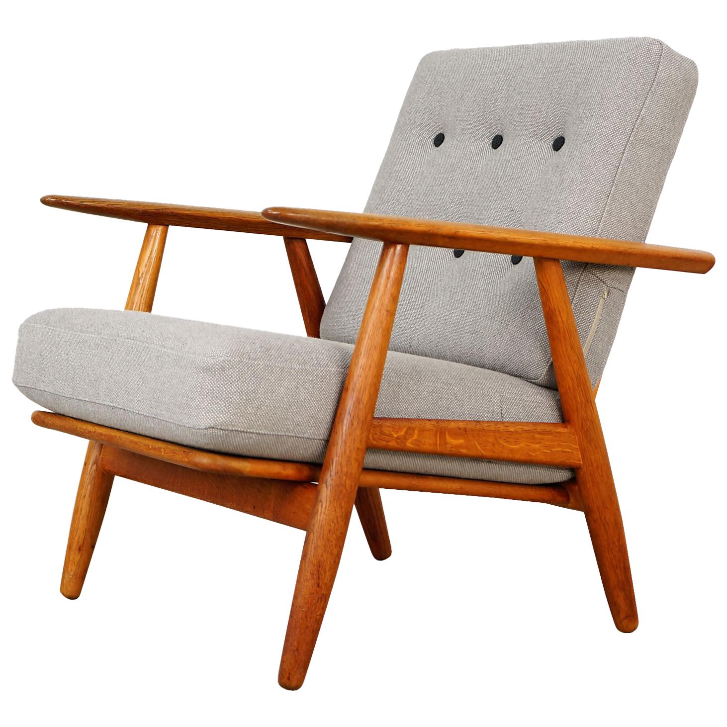 Cigar Easy Chair Ge240 by Hans J. Wegner for GETAMA, 1950s