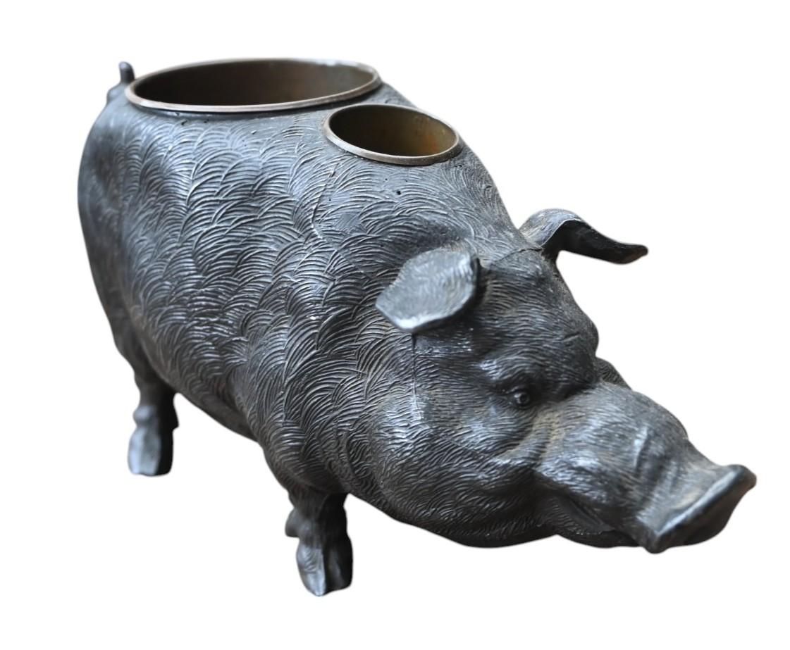 Other Cigar Holder In The Representation Of A Pig, early 20th century For Sale
