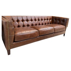 Cigar Leather Sofa