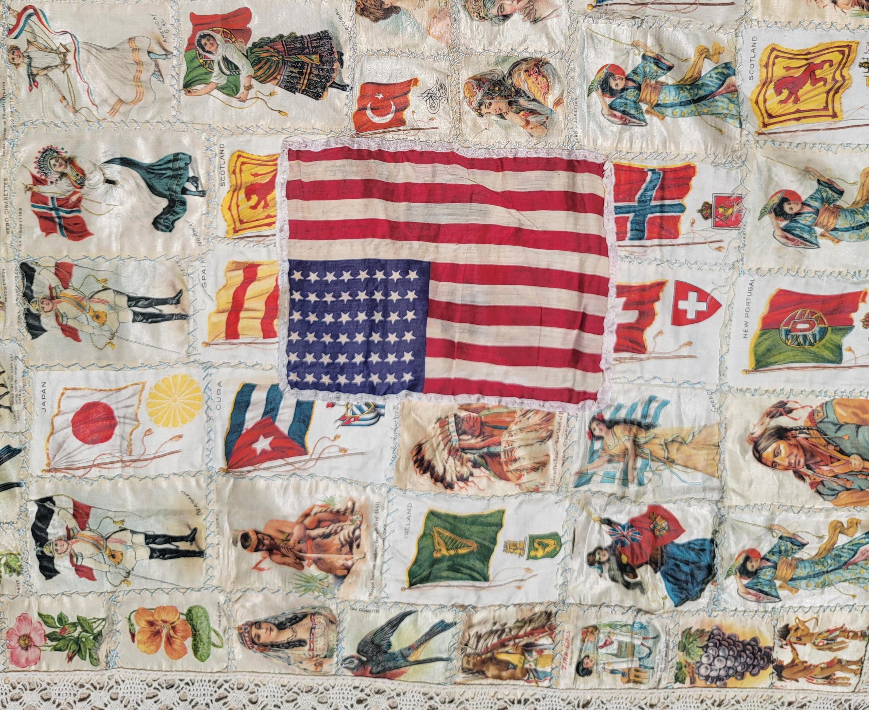 Cigar Silk Premiums Quilt Topper In Good Condition In Los Angeles, CA
