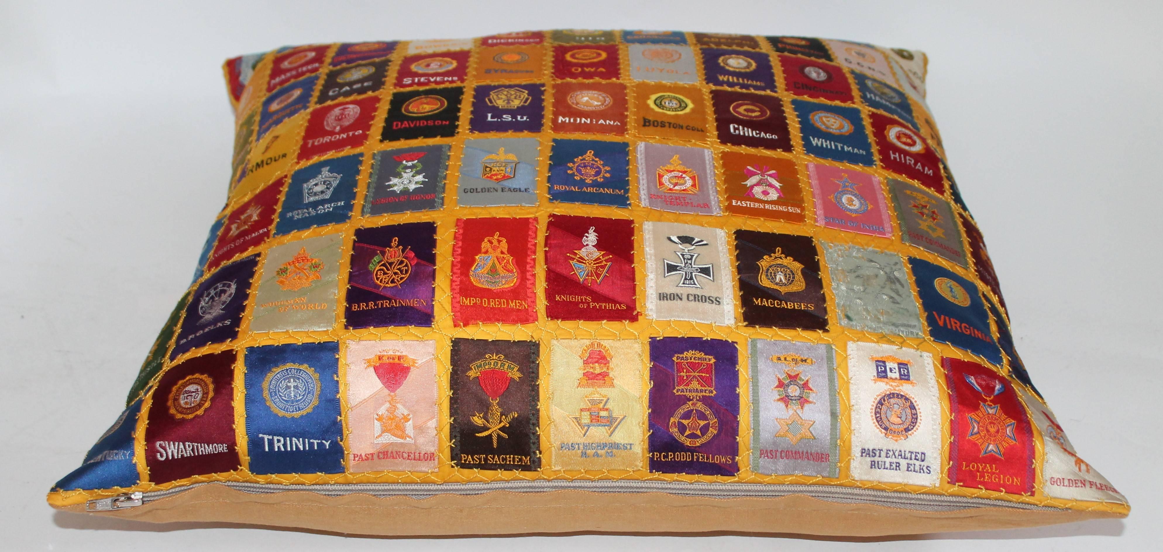 20th Century Cigar Silk Premiums Quilted Pillow