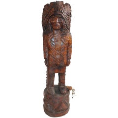 Cigar Store Indian Great Old Surface