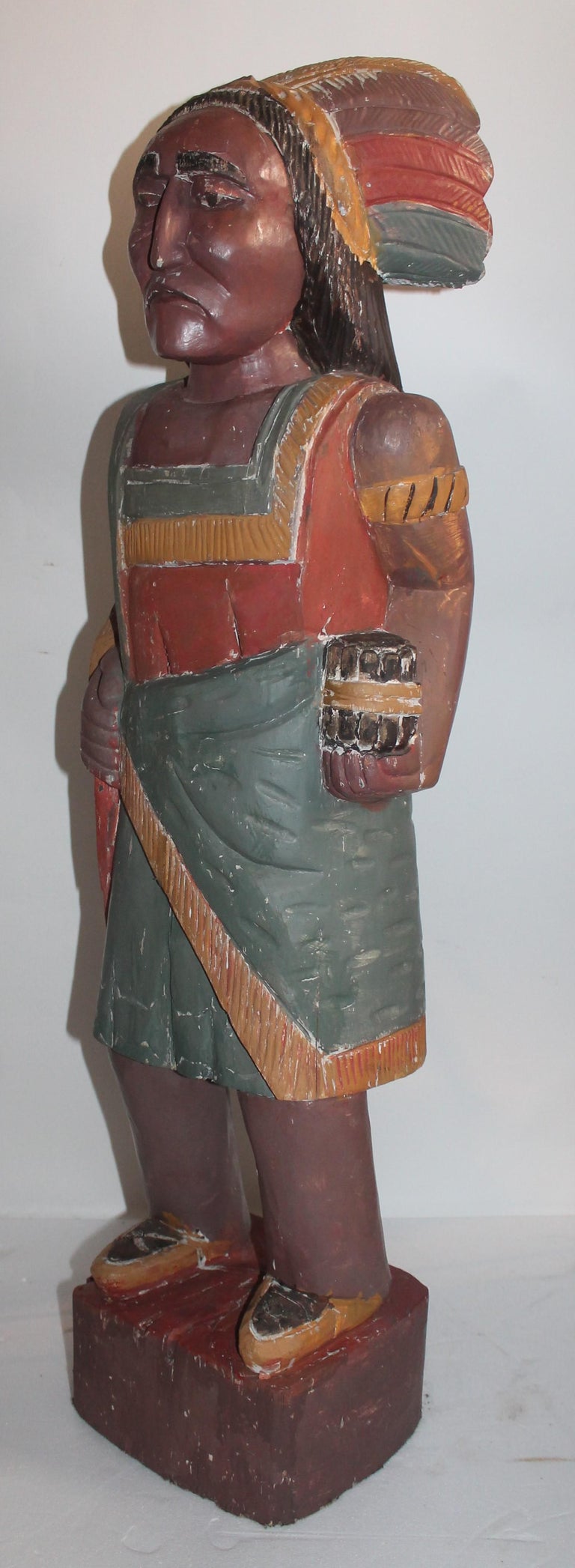 Cigar Store Indian HandCarved and Painted at 1stDibs cigar store
