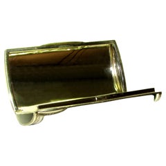 Zigarrenetui Schwarz-Weiß-Feuer-Emaille Salimbeni im Art-déco-Stil