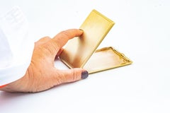 Cigarette Case Old Banknote Yellow Gold 14 Karat