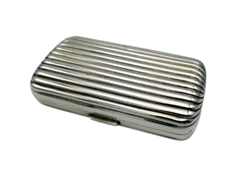 Cigarette Case Silver 925 Absolute Striped Salimbeni For Sale at 1stDibs