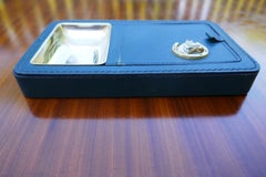 Cigarette case with green horse logo, Gucci style