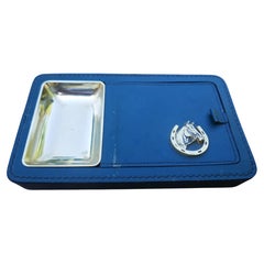Cigarette case with green horse logo, Gucci style