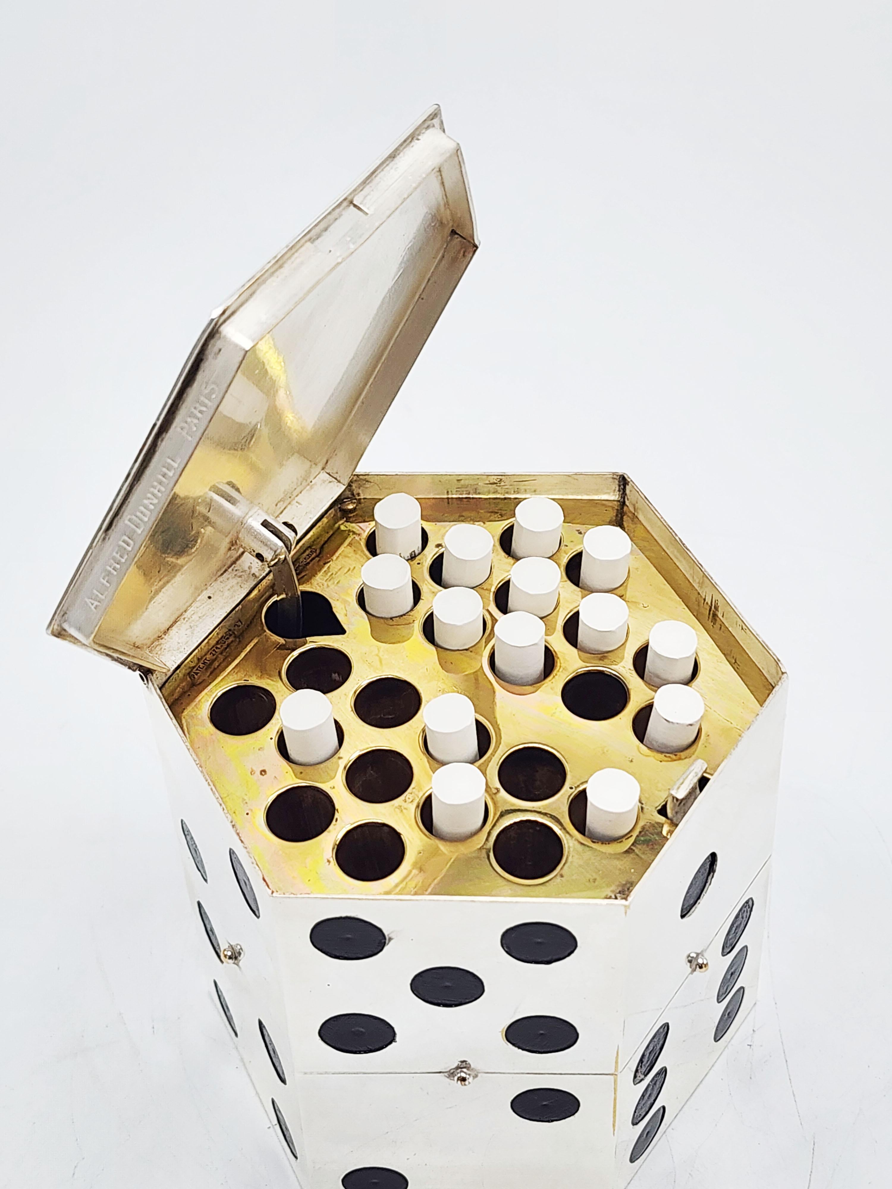 Dispensador de dados para cigarrillos de Legros Marius para Dunhill París Años 30 Art Decó en venta