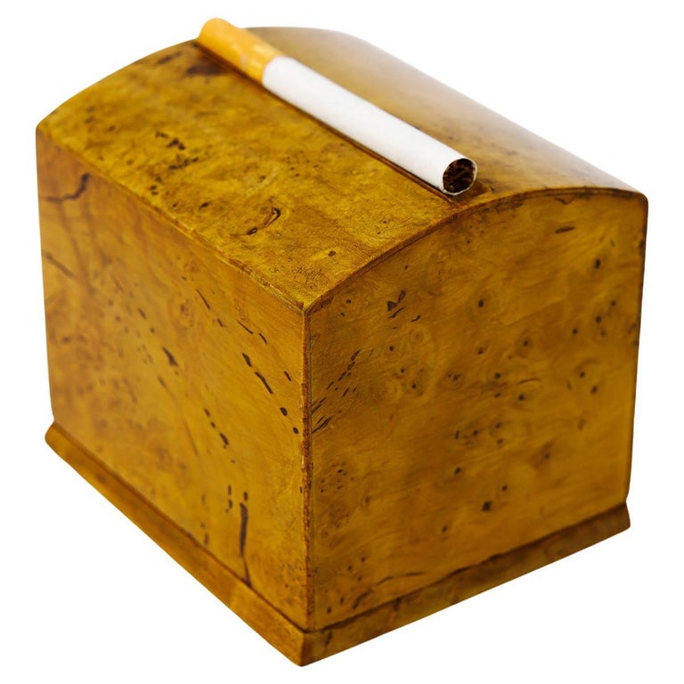 Cigarette Dispenser Maple Execution, circa 1950s For Sale at 1stDibs