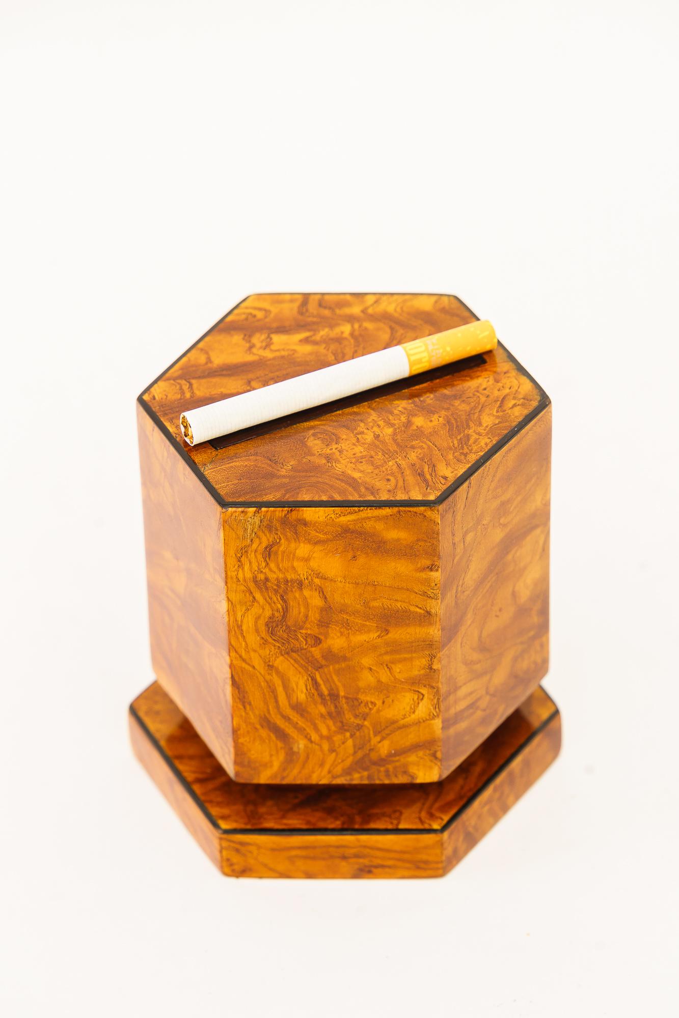 Cigarette Dispenser Maple Execution, circa 1950s
The opening on top for the cigaretts is 7,4cm
Wood polished