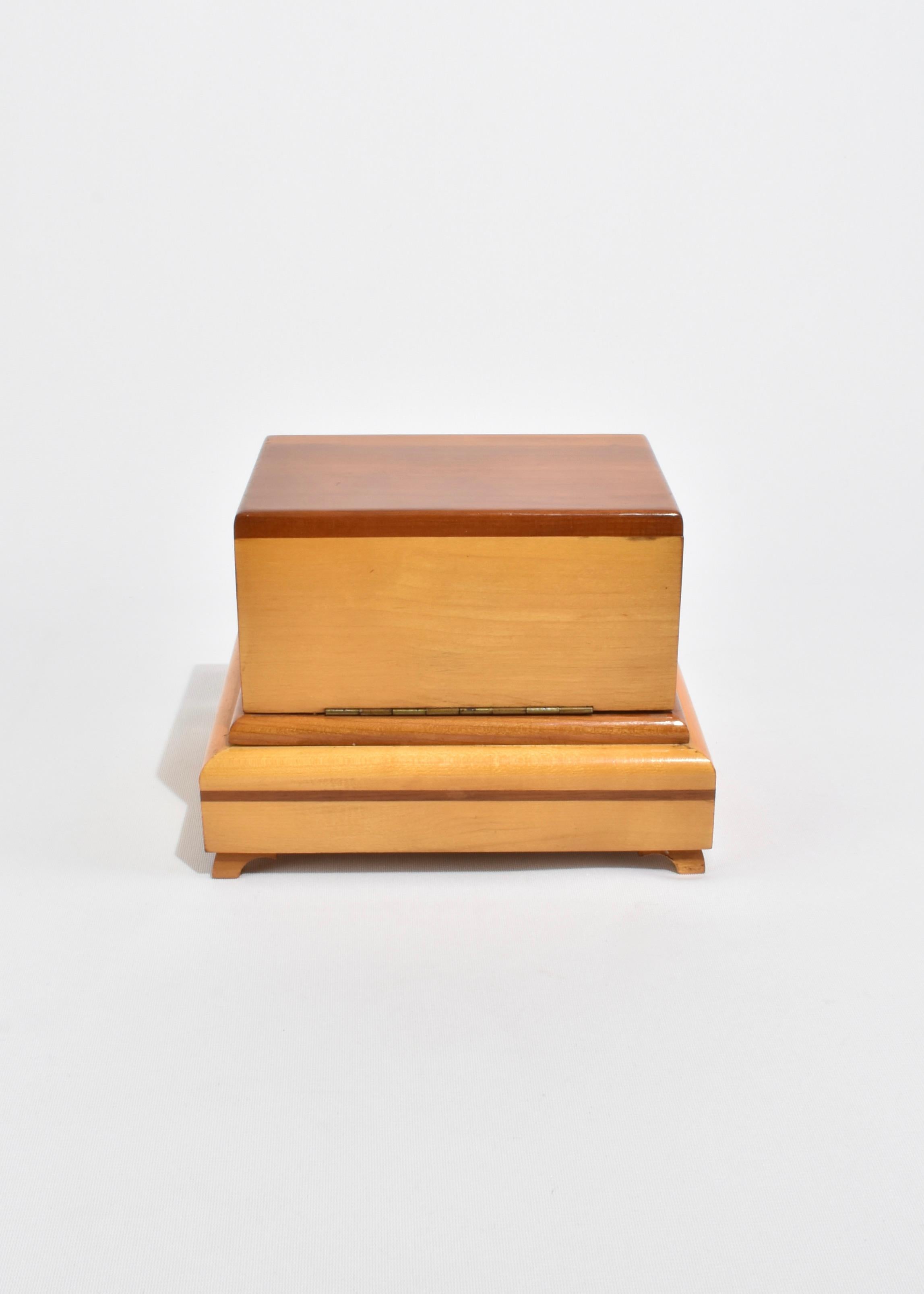 Wood Cigarette Music Box For Sale