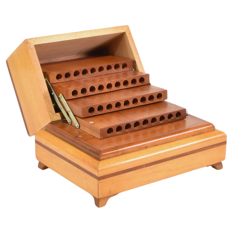 cigarette music box Vintage Music Box Carousel Cigarette/lipstick Style. Thorens Musical  Movement Made in Switzerland. Carnivale Di Venezia