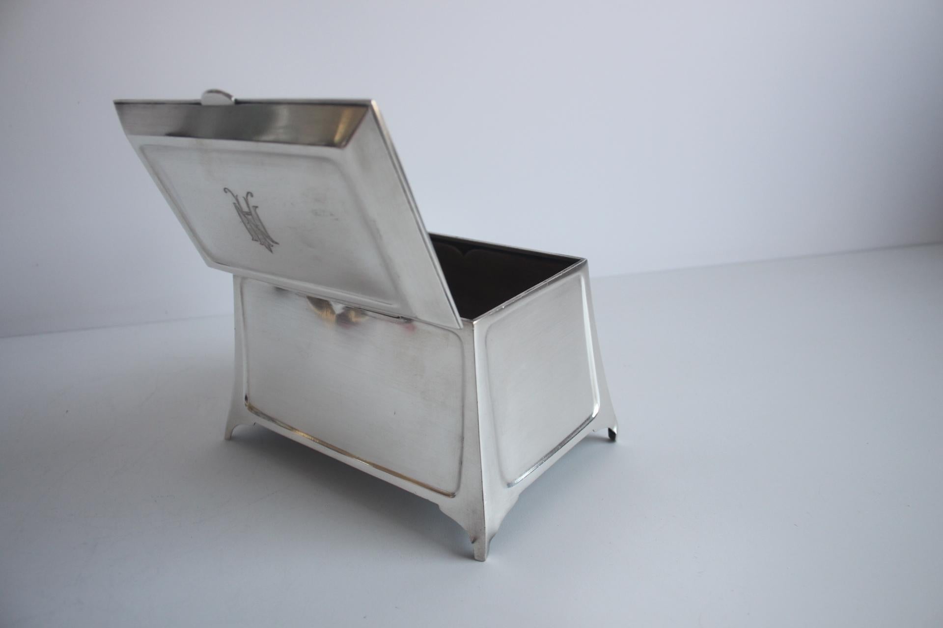 Scatola per sigarette o sigari, Art.Krupp Berndorf, CIRCA 1900 in vendita 6