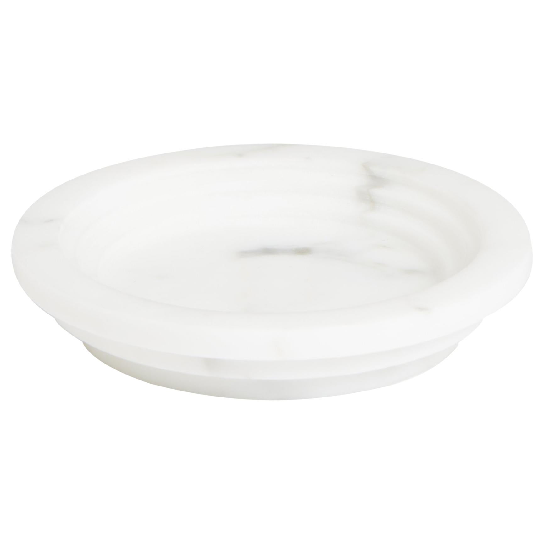 New Modern Cigarettes and Cigar Ashtray White Marble, Michele Chiossi Stock