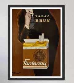 Cigarettes Fontenoy - Villemot Original Poster by Bernard Villemot, 1950