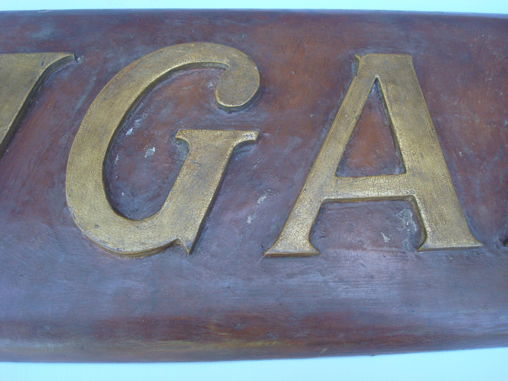 Panneau de cigares/Artisanat artisanal du commerce en bois sculpté, vers 1900 en vente 13
