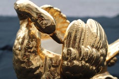 Este Italy 1970 Ceramic Swan 24K Gold Plating