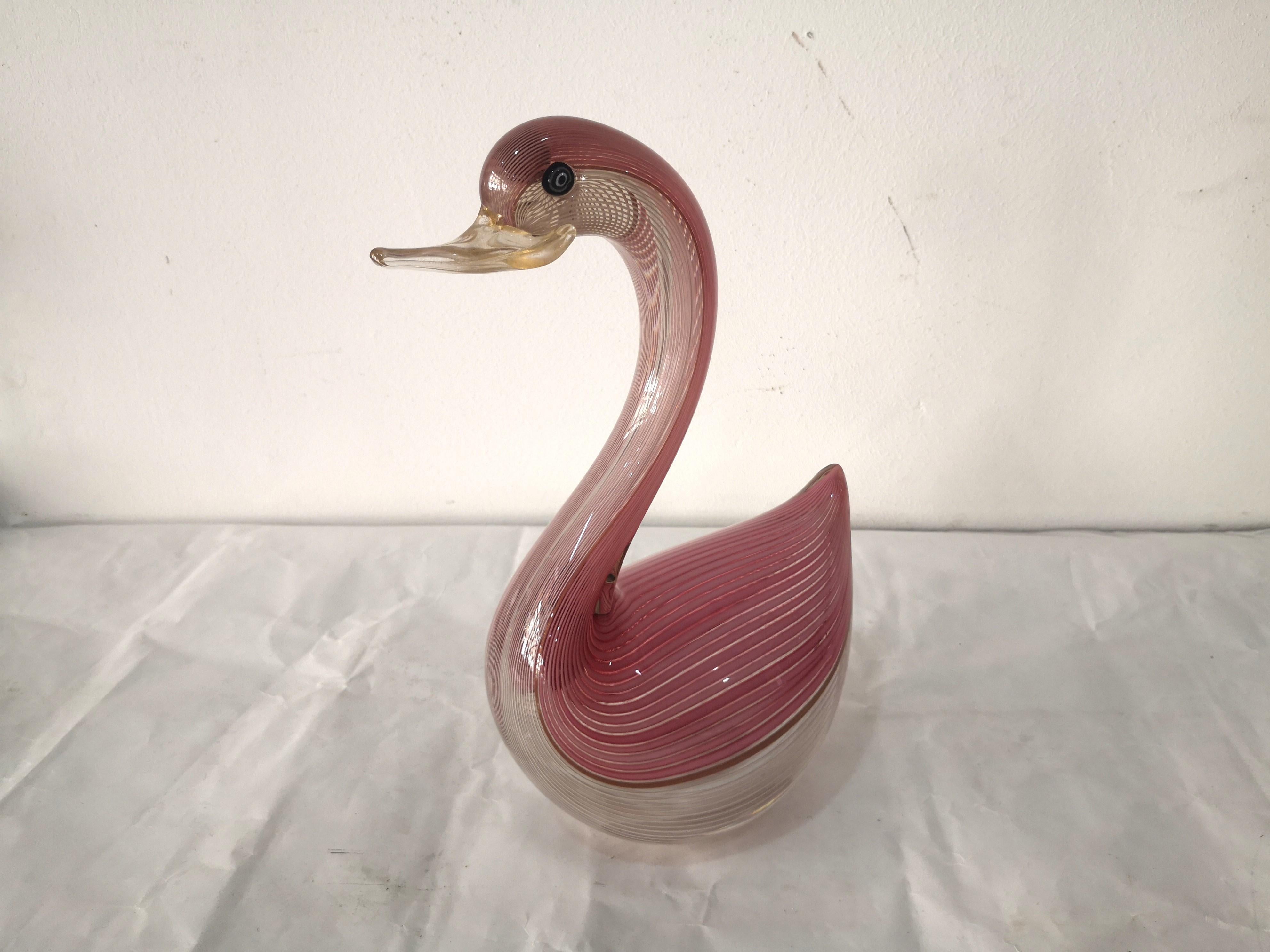 Cigno in vetro di Murano anni 20 In condizioni ottime in vendita a Catania, IT