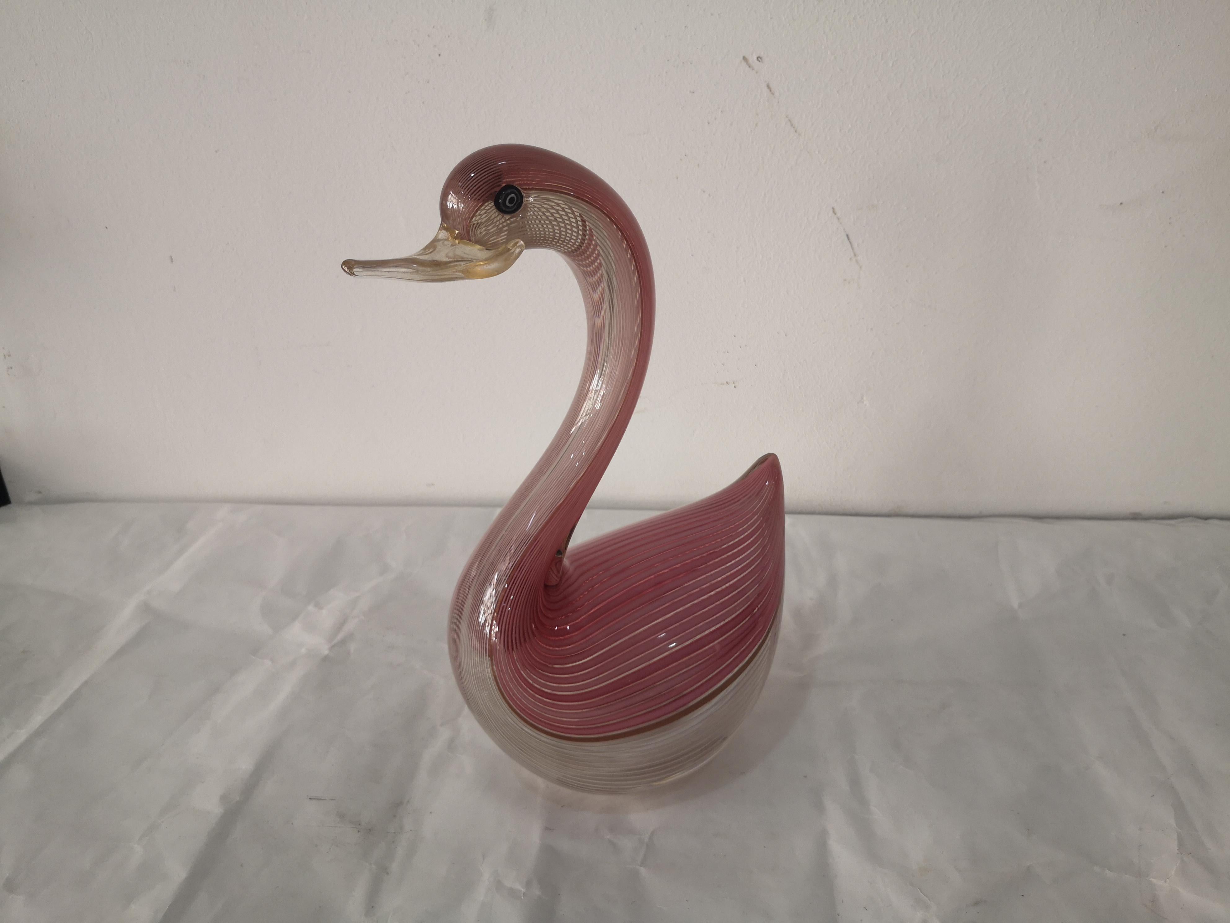 Inizio XX secolo Cigno in vetro di Murano anni 20 in vendita