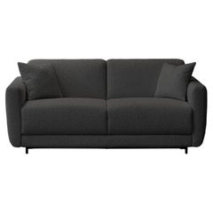 Cilantro sofa bed in graphite boucle finish, Italian mechanism, 15cm mattress