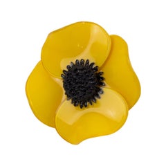 Cilea Paris Yellow Poppy Resin Ring