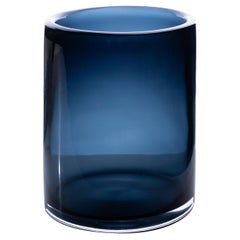 Cilindro Small Vase - Glossy - Deep Blue