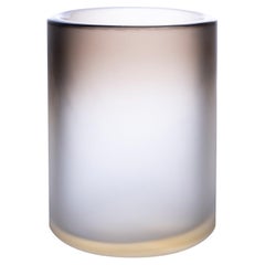 Cilindro Small Vase - Satin - Crystal/Honey