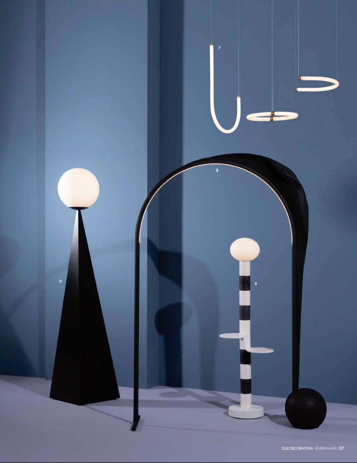 Post-Modern Ciluzio Stripi by AAMA Design / Modular Pop Floor Lamp Made by Hand in France For Sale